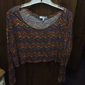 Midriff long sleeve shirt, Delia’s